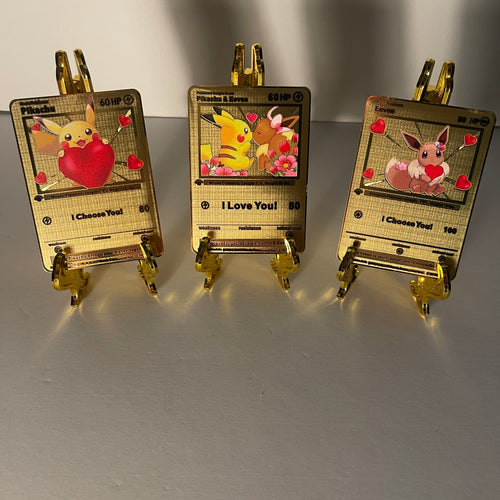 Pokemetal I Love You Valentines Card