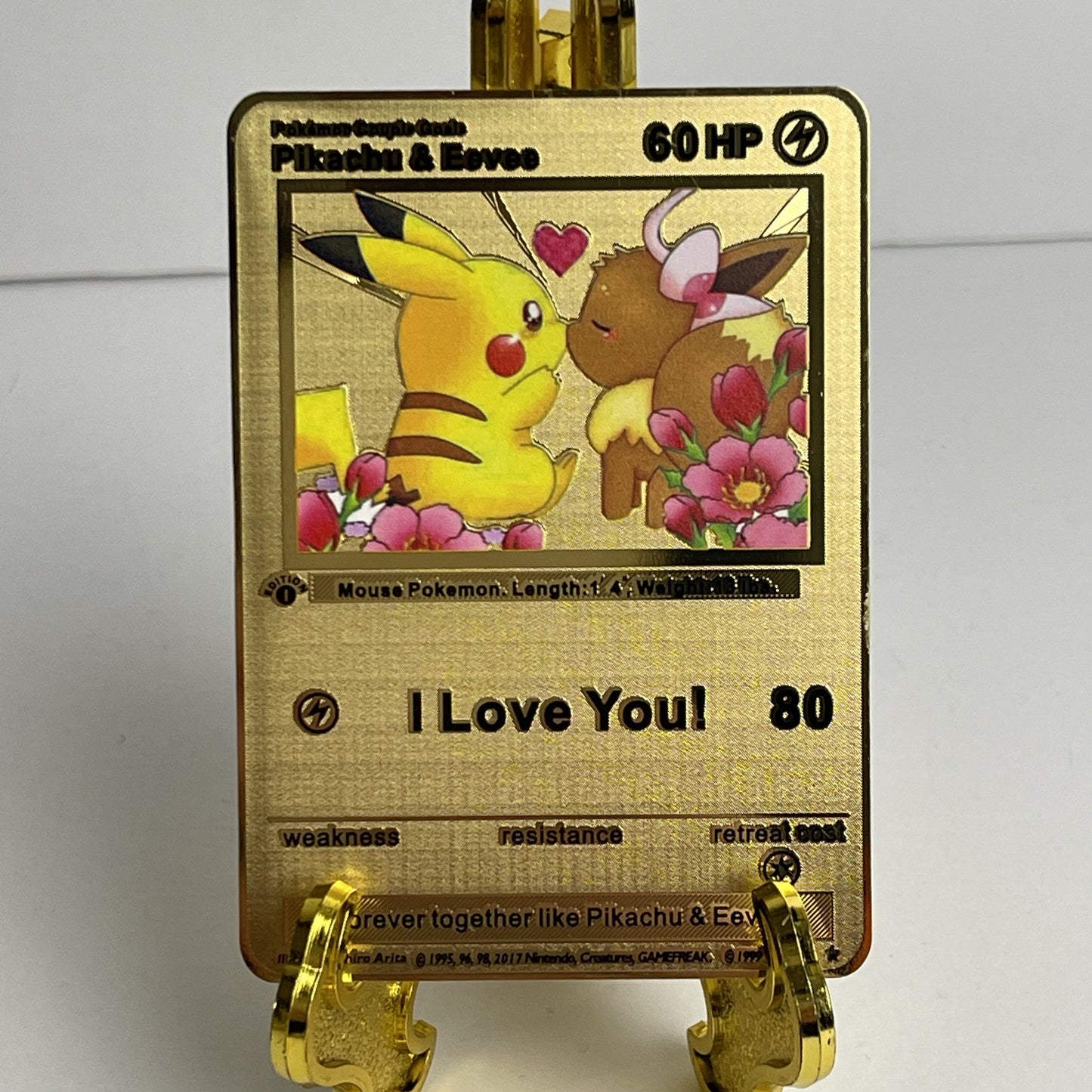 Pokemetal I Love You Valentines Card