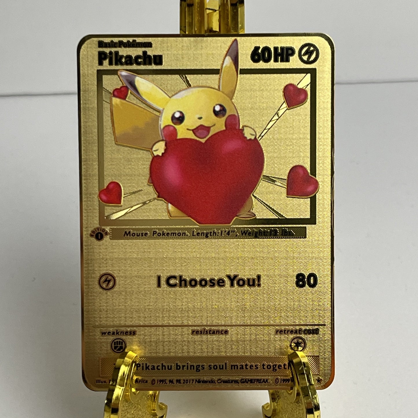 Pokemetal I Love You Valentines Card